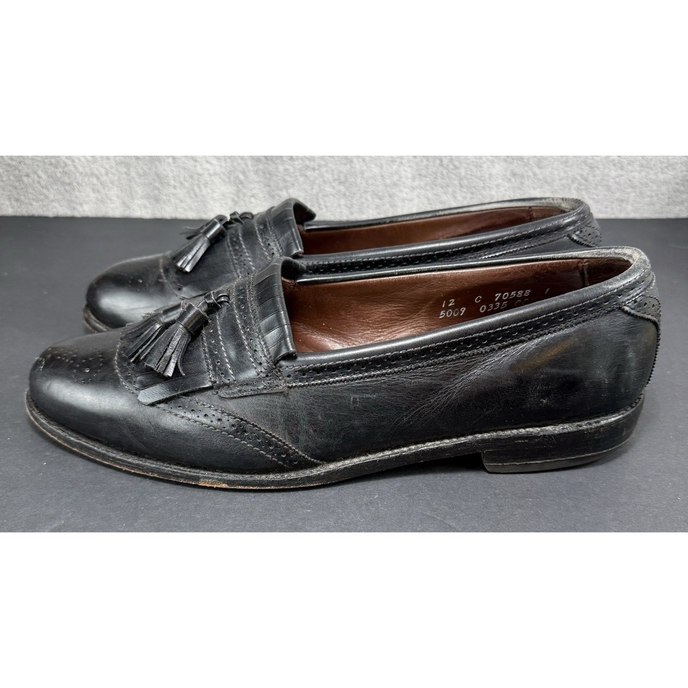 Allen Edmonds‎ Bridgeton Tassel Loafers Men's 12 C Leather Black